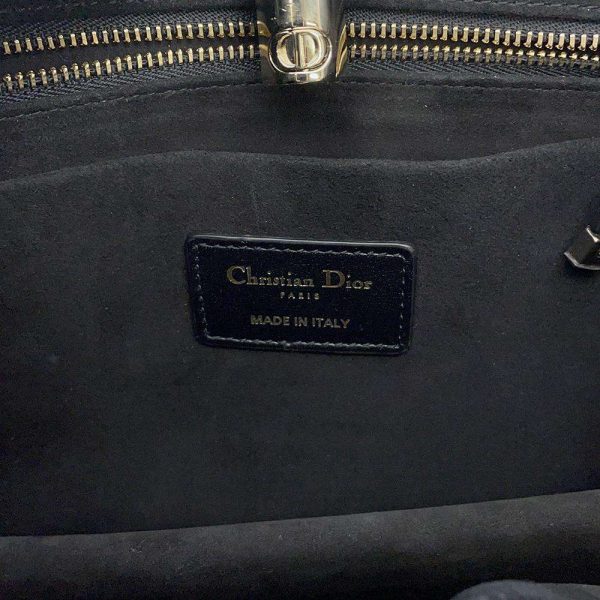 9163973 14 Christian Dior Small Chain Tote Bag Black