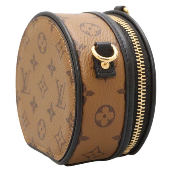 9173897 02 Louis Vuitton Monogram Reverse Boite Chapeau Necklace Mini Bag Brown