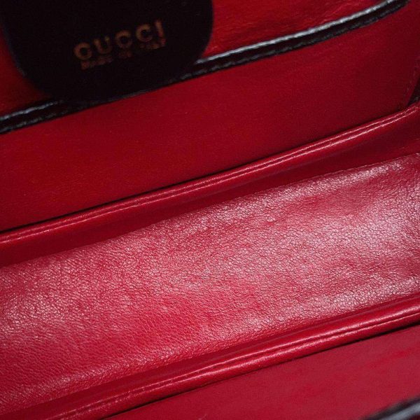 9181595 08 Gucci Bamboo Shoulder Bag Black