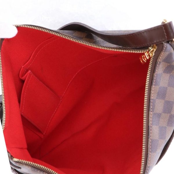 92029 10 Louis Vuitton Bloomsbury GM Damier Ebene Shoulder Brown Bag