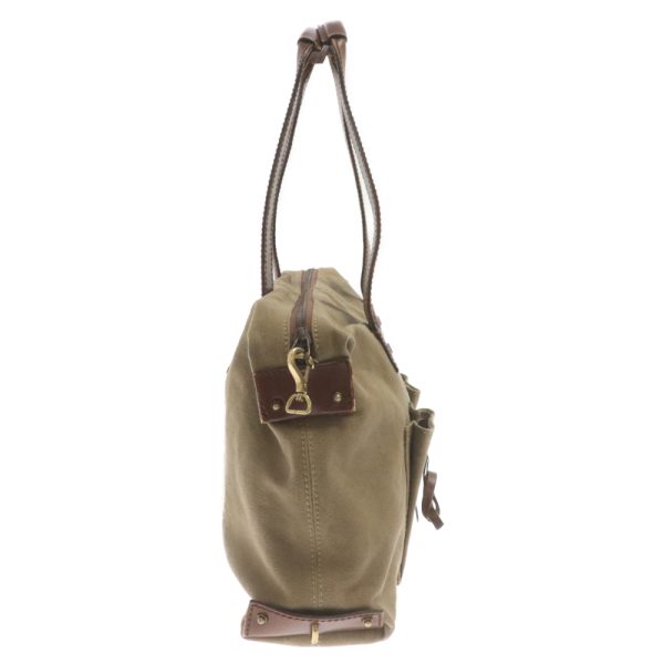 9224d080047 3 GUCCI Leather Canvas Handbag Khaki