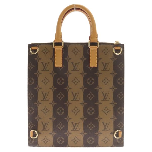 9224f070077 2 LOUIS VUITTON NIGO Monogram Stripe Sac Pla Messenger Handbag Canvas Brown