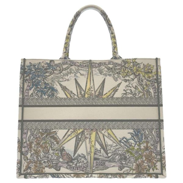 9228085 03 Dior Embroidery Tote Bag White