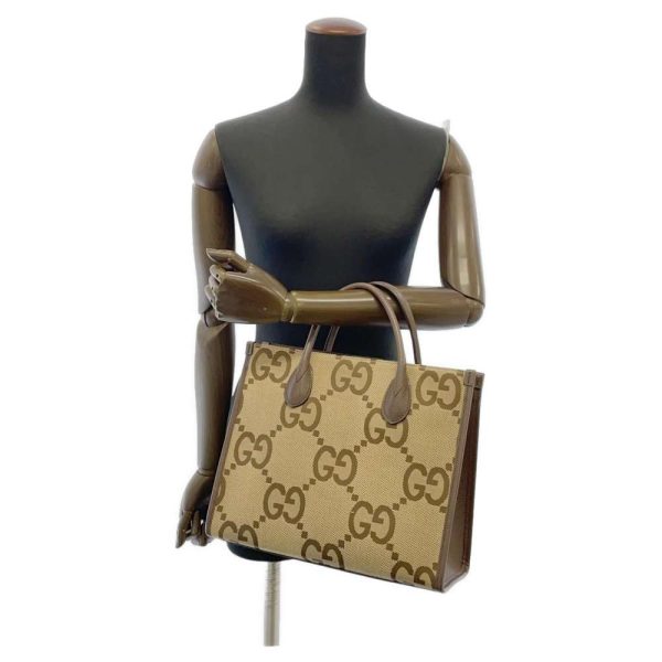 9254053 05 Gucci Jumbo GG 2way Shoulder Bag BeigeBrown