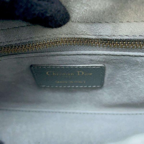 9256040 17 Christian Dior Mini Lizard 2way Shoulder Bag Gray