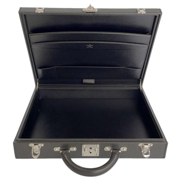 9313484 05 Louis Vuitton Diplomat Attach√© Case Taiga Black