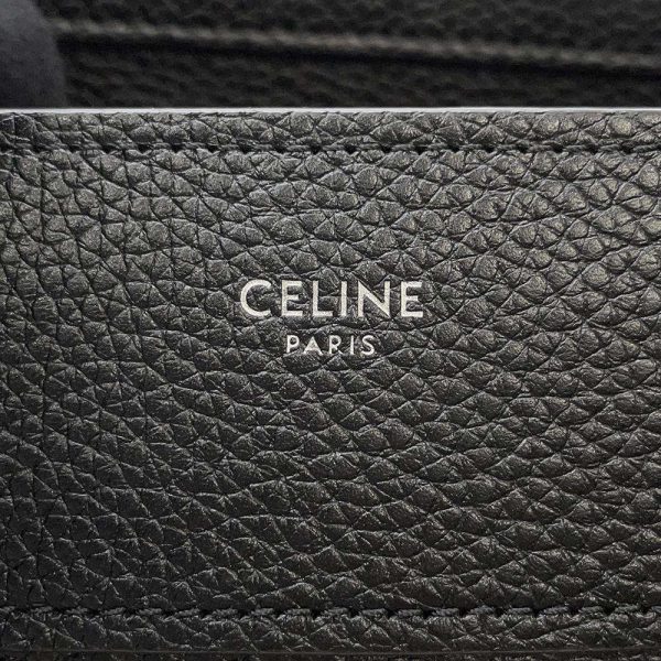 9319226 12 Celine Luggage Shopper Micro Handbag Black