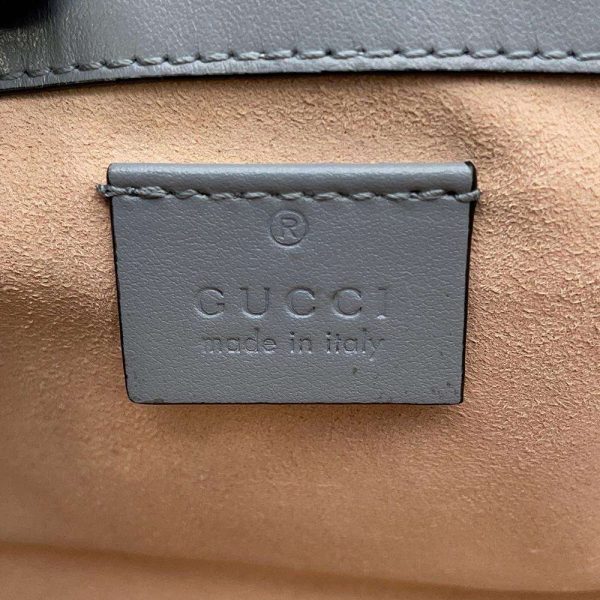 9319769 09 Gucci GG Marmont Chain Shoulder Bag gray