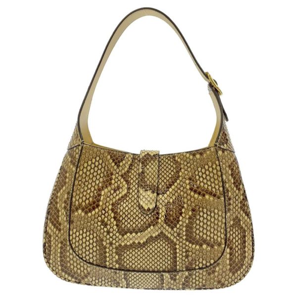 9319851 03 Gucci Jackie 1961 Python Shoulder Bag 2Way