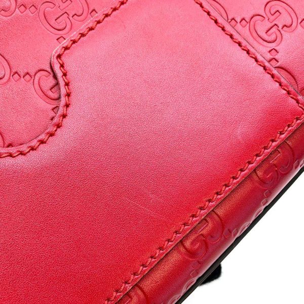 9319936 10 Gucci GG Supreme Padlock Chain Shoulder Bag Red