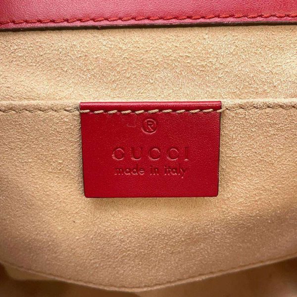 9319936 16 Gucci GG Supreme Padlock Chain Shoulder Bag Red