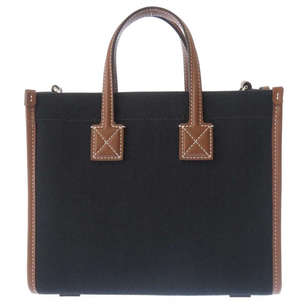 9330337 03 Burberry Freya 2way Tote Shoulder Black Brown