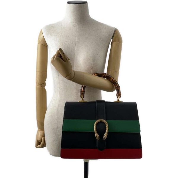 9338135 05 Gucci Dionysus 2way Shoulder Bag BlackGreenRed