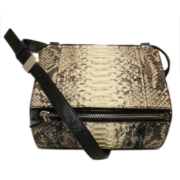 93392 1 Givenchy Python Leather Pandora Box Shoulder Bag