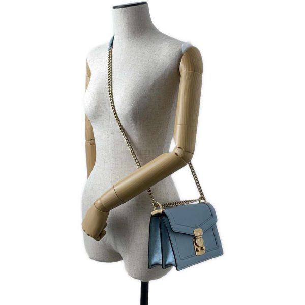 9342330 06 Miu Miu Chain Shoulder Bag Light Blue