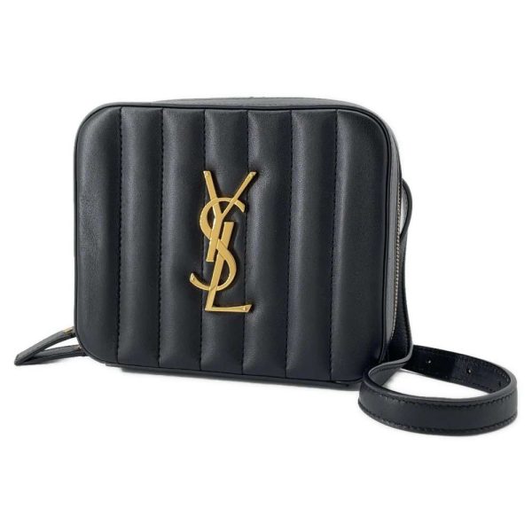 9350557 01 Saint Laurent Paris Vicky Belt Waist Bag Black