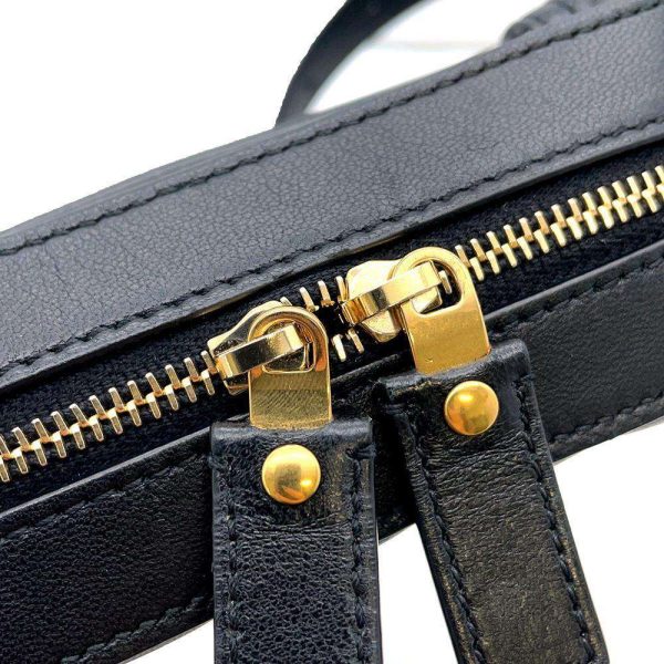 9350557 15 Saint Laurent Paris Vicky Belt Waist Bag Black