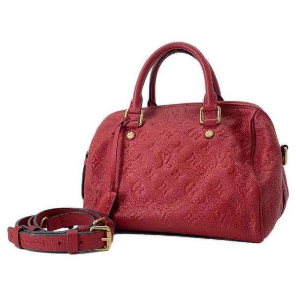 9350816 01 Louis Vuitton Speedy Bandouli√®re 25 Handbag Monogram Empreinte Red