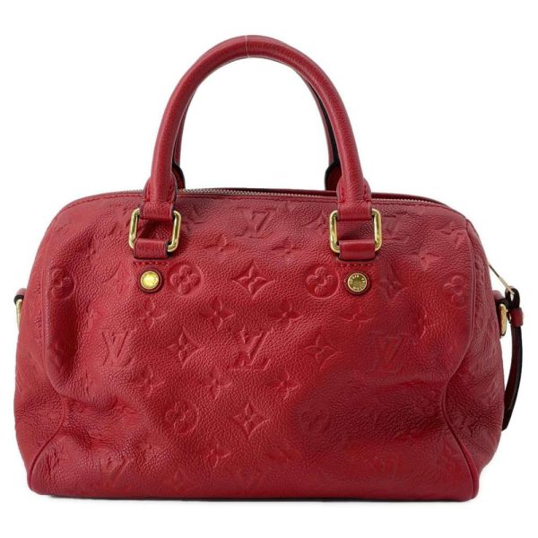 9350816 03 Louis Vuitton Speedy Bandouli√®re 25 Handbag Monogram Empreinte Red