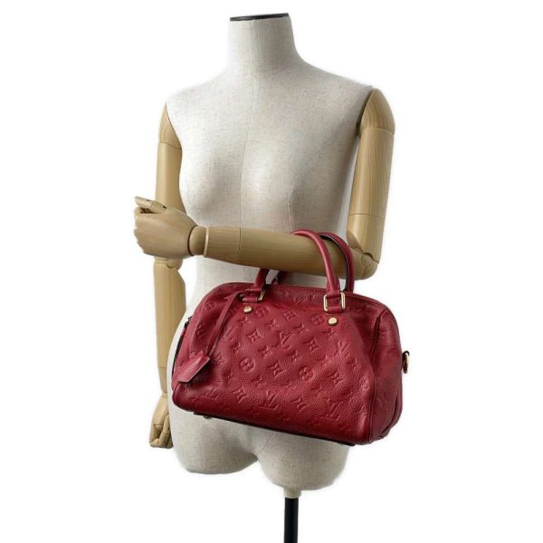 9350816 05 Louis Vuitton Speedy Bandouli√®re 25 Handbag Monogram Empreinte Red