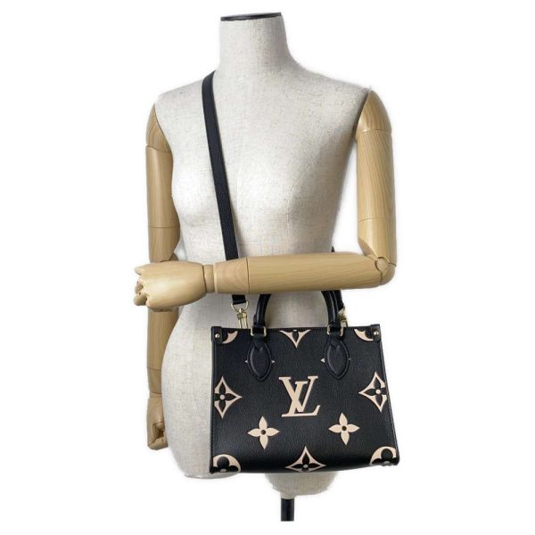 9368927 06 Louis Vuitton On the Go PM 2way Shoulder Bag Black