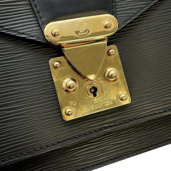 9394629 14 Louis Vuitton Epi Leather Monceau Handbag Black