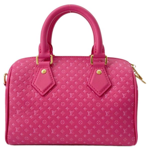 9394742 03 Louis Vuitton Speedy Bandouliere 20 Handbag Rose