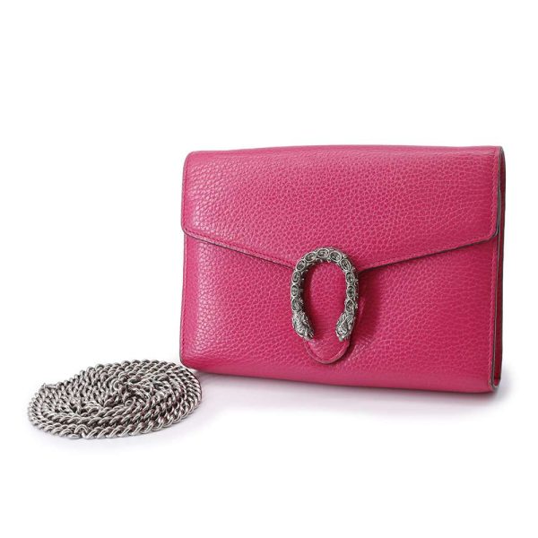 9395374 01 Gucci Dionysus Chain Shoulder Bag Pink