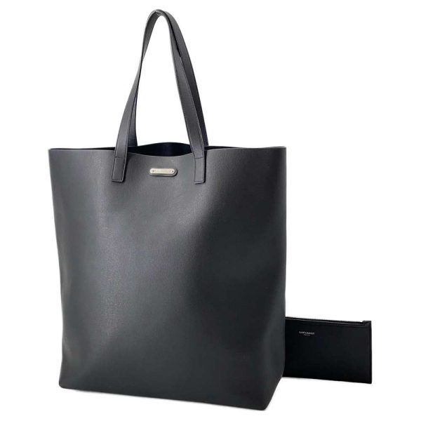 9395923 01 Saint Laurent Paris Tote Shopping Bag Black