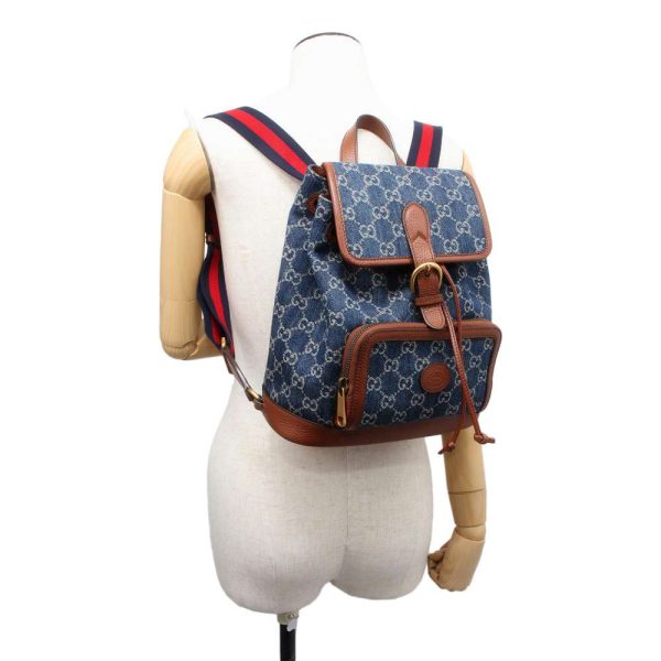 9396555 05 Gucci Interlocking G Backpack BlueBrown