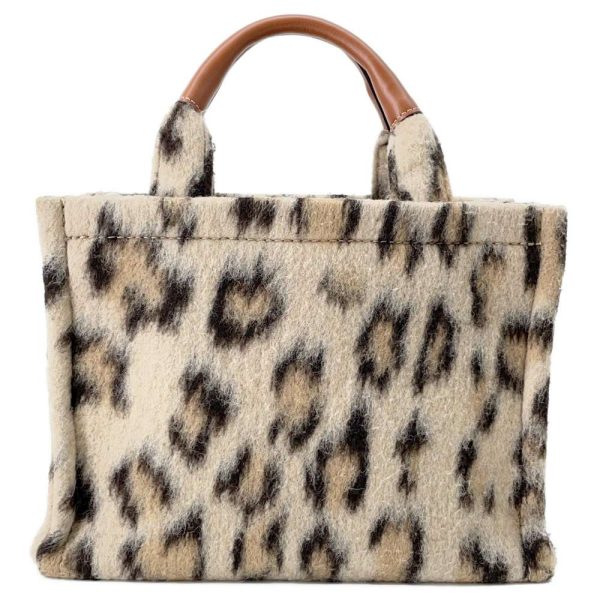 9398252 03 Celine Hippo Tice Leopard Wool Small 2Way Shoulder Bag