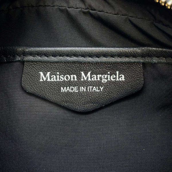 9398566 13 Maison Margiela Logo Waist Body Bag Black