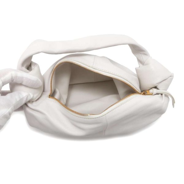 9407831 06 Bottega Veneta Double Knot Handbag White