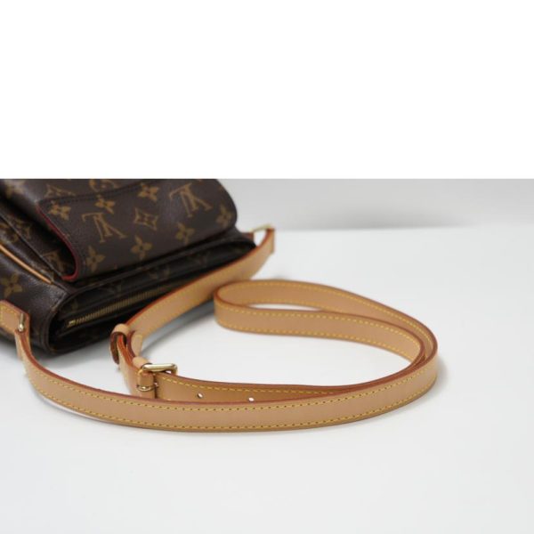 94091 4 Louis Vuitton Vivacite PM Monogram Leather Brown