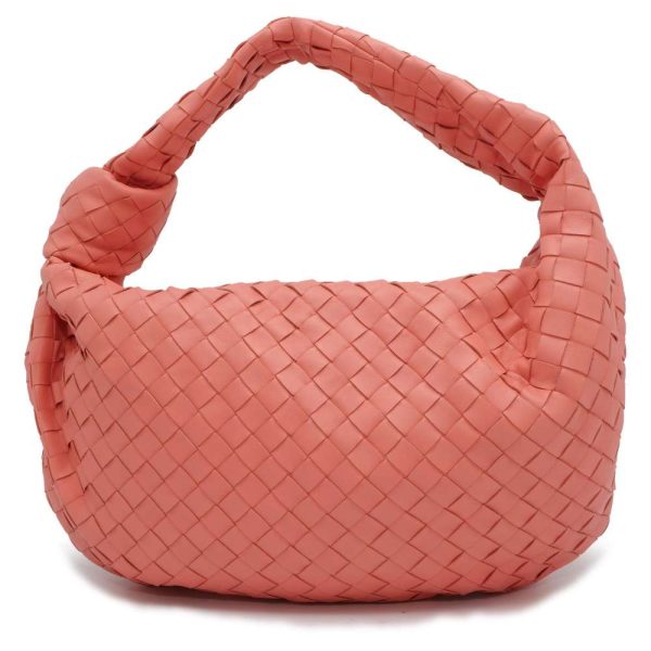 9419148 01 Bottega Veneta Jodi Intrecciato Shoulder Bag Pink