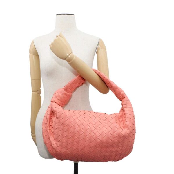 9419148 04 Bottega Veneta Jodi Intrecciato Shoulder Bag Pink