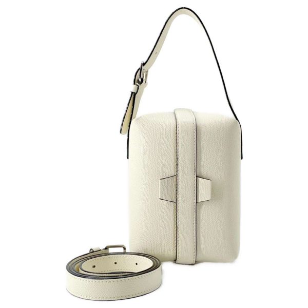 9422537 01 Valextra Trick Track 2way Crossbody Shoulder Bag White