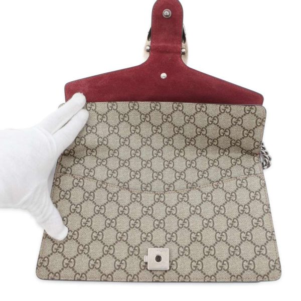 9428881 06 Gucci Dionysus GG Chain Shoulder Bag BeigeRed