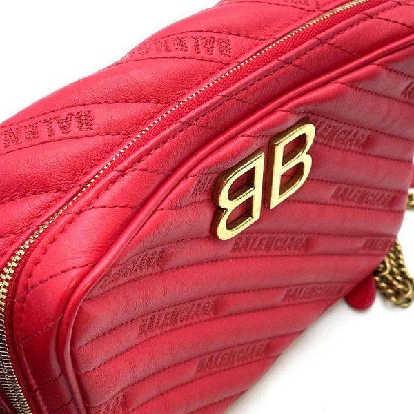 9428904 06 Balenciaga BB Logo Quilted Chain Shoulder Bag