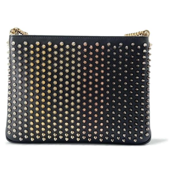 9428935 01 Christian Louboutin Studded Chain Shoulder Bag Black