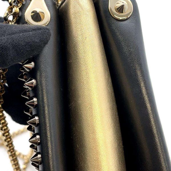 9428935 14 Christian Louboutin Studded Chain Shoulder Bag Black