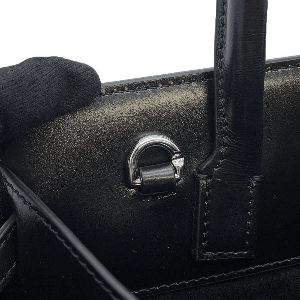 9429000 10 Givenchy Handbag 1952 Top Handle Calf Leather 2way Black