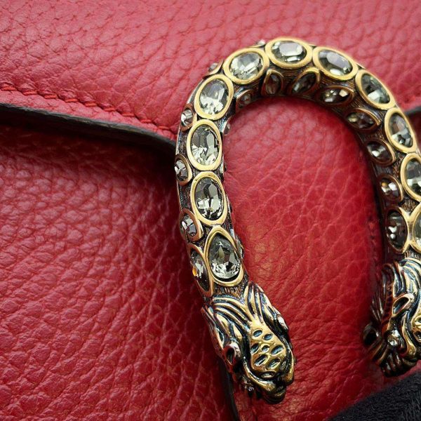 9429215 10 Gucci Dionysus Mini Chain Shoulder Bag Red