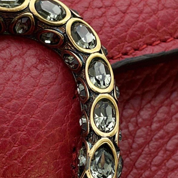 9429215 11 Gucci Dionysus Mini Chain Shoulder Bag Red