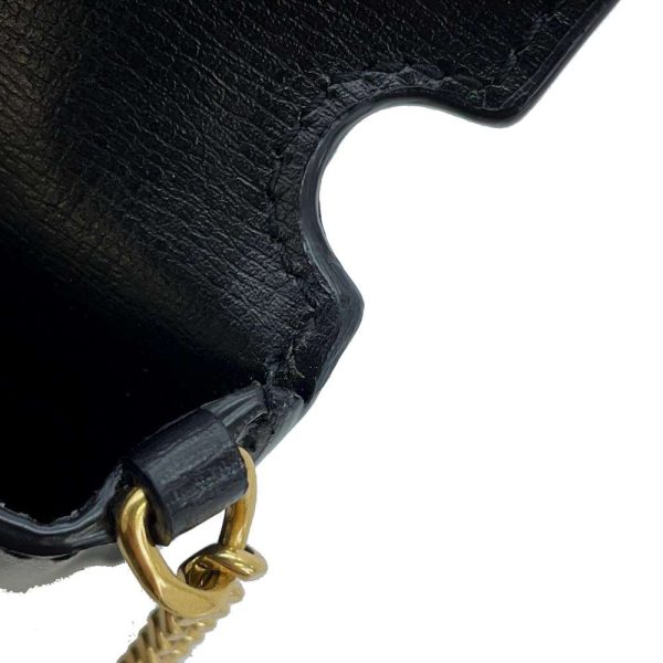 9431195 06 Saint Laurent Paris Chain Phone Holder Shoulder Bag Black