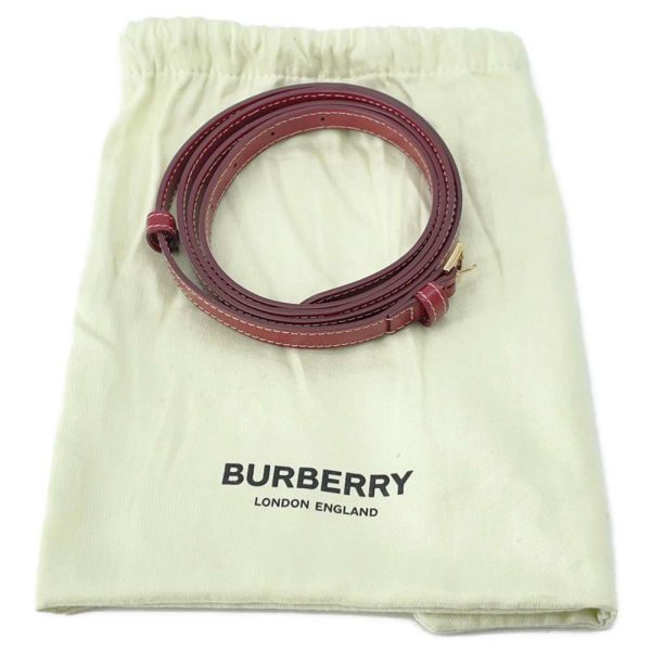 9435872 13 Burberry TB Logo Small Shoulder Bag NaturalRed