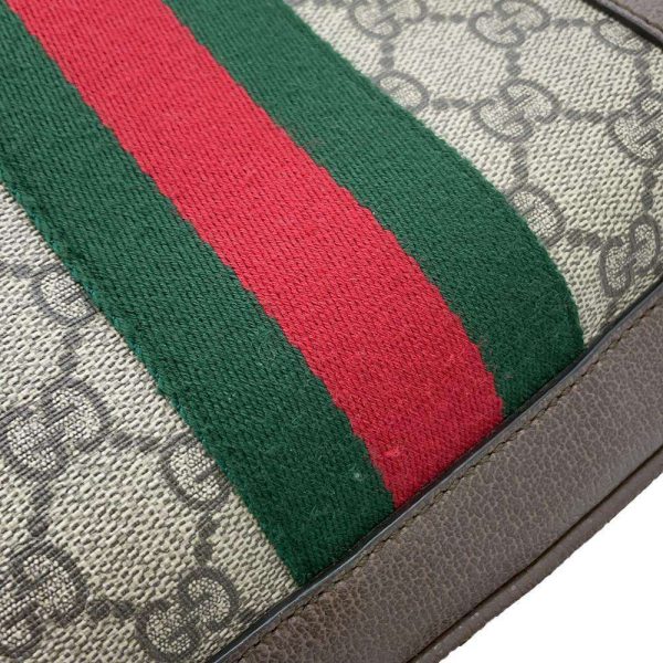 9438842 15 Gucci Ophidia GG Supreme Backpack GreenRedBeige