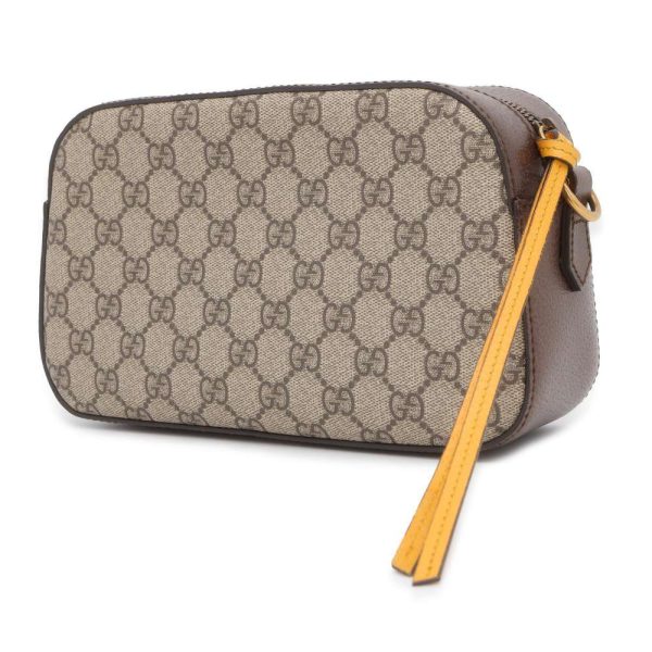 9438859 02 Gucci Neo Vintage Messenger Shoulder Bag BeigeBrownYellow