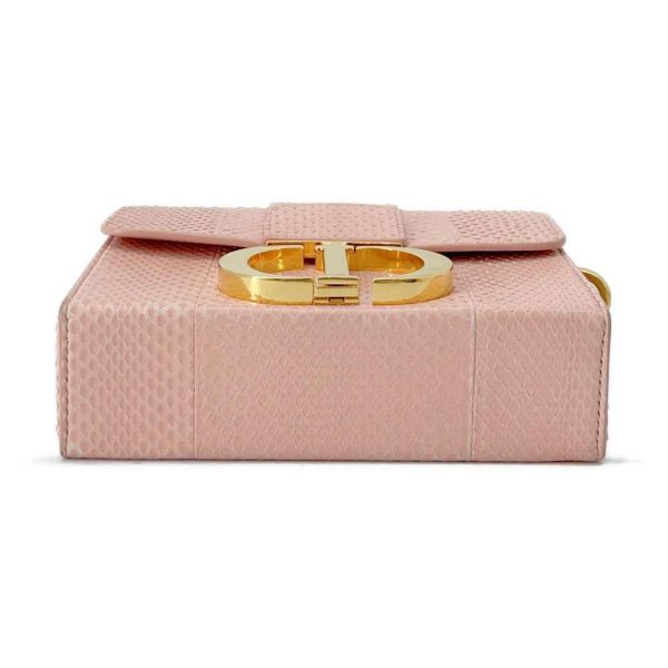 9441194 03 Christian Dior Python Shoulder Bag Pink