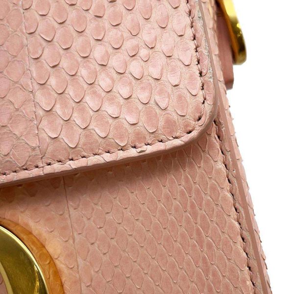 9441194 08 Christian Dior Python Shoulder Bag Pink